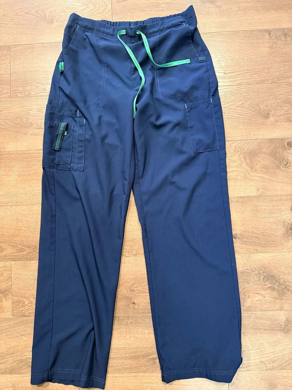 Carhartt Force Women's Scrub Pants Utility Stretch Navy Blue Size M
